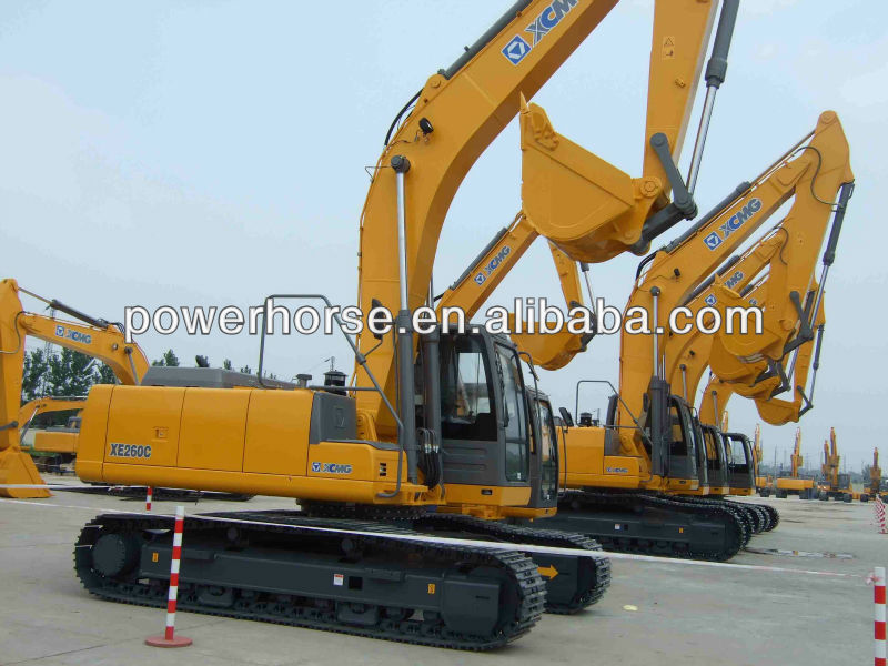 XE260C 26ton XCMG crawler excavator with 1.05~1.25m3 bucket for chinese excavator for brand new excavator