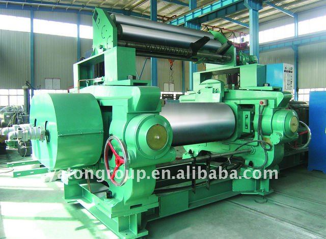 XK-550 Two roll mixing mill with blender