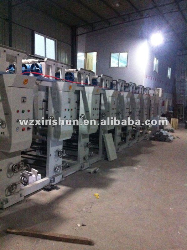 XS-ASY Six Color Plastic Bag Gravure Printing Machine