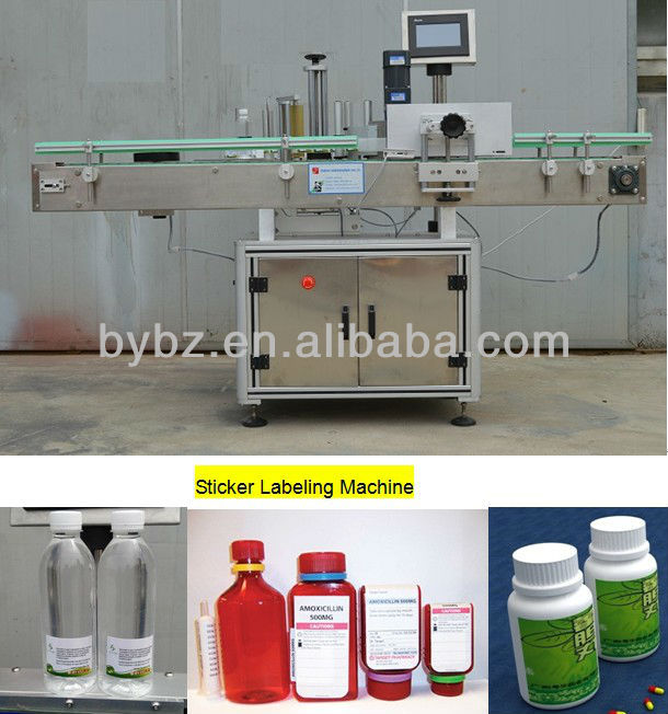 YB-28TB Automatic Bottle, Tin Can Sticker Labeling Machine / 0086-13916983251