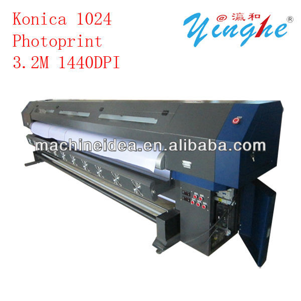 YH3308X konica KM1024 8heads 3.2m solvent plotter