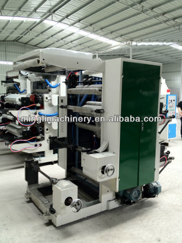 YT-2600 Two Colors Plastic film roll flexographic Printing Machine