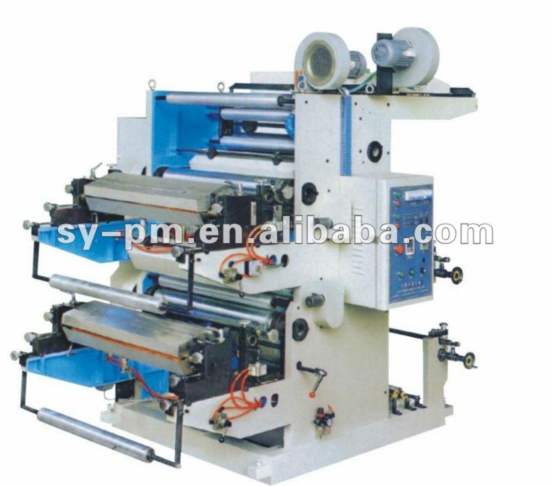 YT-2600 Two-Colour Plastic Film Flexo Printing Machine