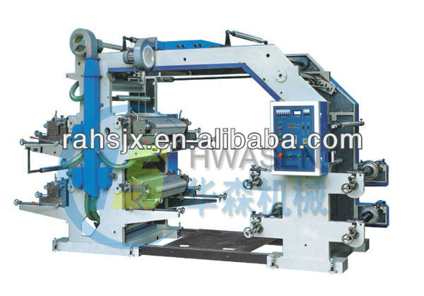 YT-4600 normal speed 4 colors paper/plastic film flexographic prinitng machine