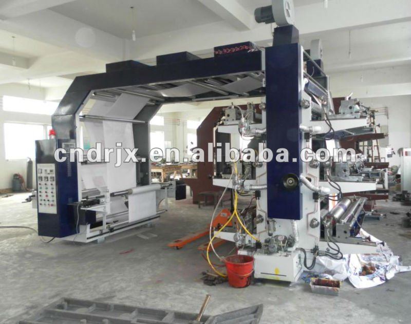 YTB-61200full automatic rewind six colors high speed paper flexographic printing machine