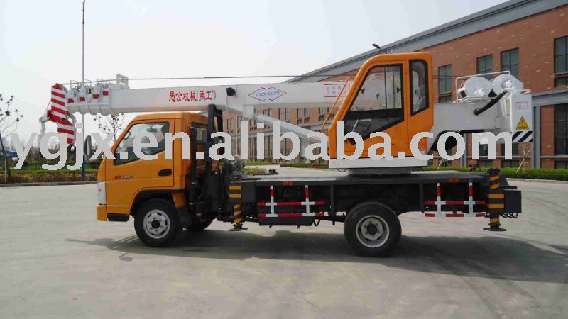 yugong brand 7 ton mobile crane mini jib cranes