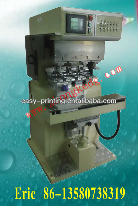 ZKA-M4S 4 color sealed ink cup high precision pad printer