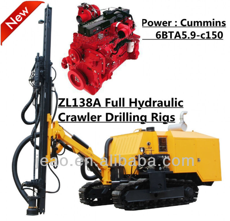 ZL138A Full Hydraulic Open-air Drill Rock Mining Crawler Drilling Rigs
