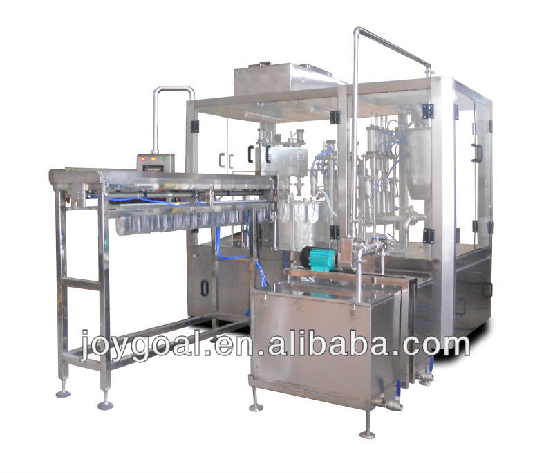 ZLD-semi-auto juice doypack stand-up pouch filling and cap-screwing machine