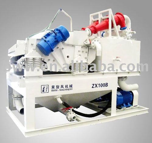 ZX-100B sand separator equipment for tunnel boring machinery