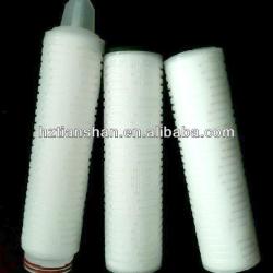 1.0 micron PES pleated filter cartridge for wine/beverage/juice/drinking water/spring water/ pure water making