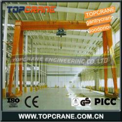 10ton Single girder Gantry crane with electric hoist