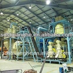 2-3t/h complete wood pellet production line SH800 CE test