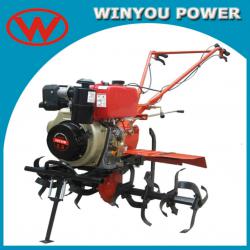 2012 Hot Mini hand tractor!! Farm Work Diesel/Gasoline Tiller with ridger anti-skid plough hoe rotary