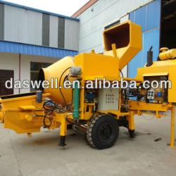2012 hot sale HBT15/JZC350 concrete pump with mixer