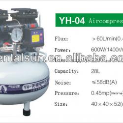 2013 Hot Sale Oilless and silent air compressor dental suppliers