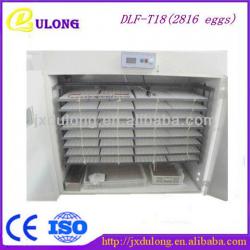 2816 chicken eggs wholesale price full automatic incubator egg DLF-T18