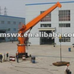 2t/10m Marine Hydraulic Provisions Crane for a ship