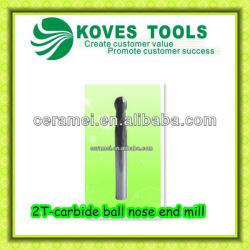 2T-carbide ball nose end mill