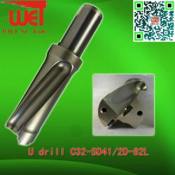 2x Diameter Indexable U Drills(C32-SD41/2D-82L)