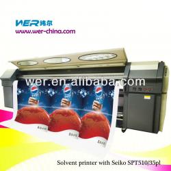 3.2 M digital flex banner printing machine price competitive; WER-S3204