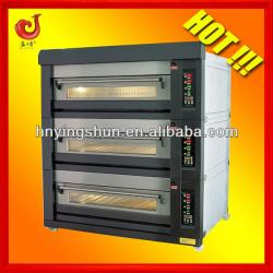 3 deck 12 baking trays bread oven/deck oven with steam spray