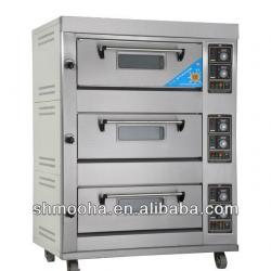 3 deck bread bakery oven(3 Decks 6 Trays,manufacturer low price)