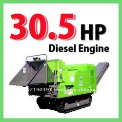 30.5HP Diesel engine Wood Chipper Shredder for biomass fuel GS400D