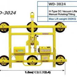 350kgs, H type DC Manual Tilting Rotating Vacuum lifer Glass Handling X shape