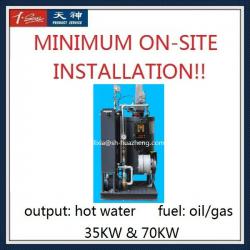 35KW Automatic Stainless Steel Coil Tube type Gas Hot Water Boiler