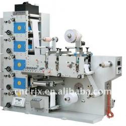 4+1 UV dryer Paper Adhesive Label Flexographic Printing Machine