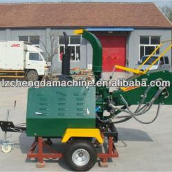 40hp diesel engine driven Trailer Mounted Wood Chipper