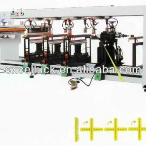 5 lines multiple spindle woodworking boring machine