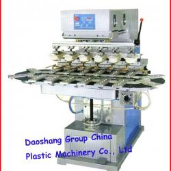 6 colors pad printing machine with conveyor