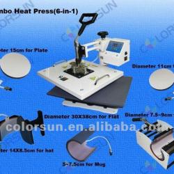 6 in 1 heat press machine(sublimation inks transfer macine)