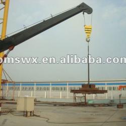 8t/10m Marine Hydraulic Provisions davit Crane for sale