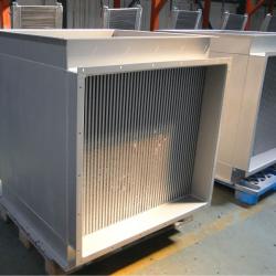 aluminium core air to air crossfolw heat exchanger with design