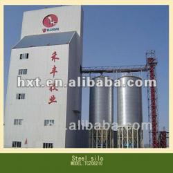 Assembly Corrugated Steel Silo on farm, grain and flour storage, corn steel silo