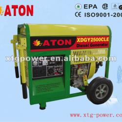 ATON 1.8/2.0kw 4HP engine air cool open type, Diesel Generator