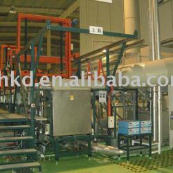 Auto gantry type rack plating line