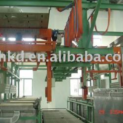 Auto gantry type rack plating line