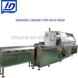 Automatic cartoner with servo motor