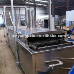 automatic continuous fryer for fry nuts, snack pellet