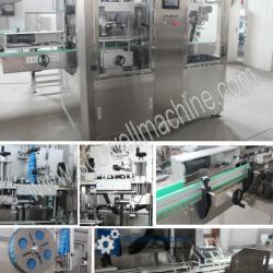 Automatic Double Heads High Spead Shrink Sleeve Labeling Machine For Bottle Body and Neck