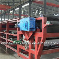 Automatic horizontal vacuum belt filter press for wastewater treatment