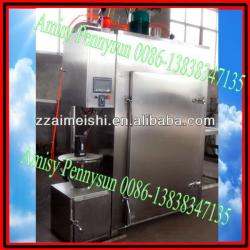automatic industrial PLC control smoked fish machine/fish processing machine/fish smoking machine/0086-13838347135