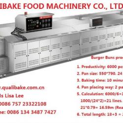 automatice toast bread production line tunnel oven 2000pcs/h