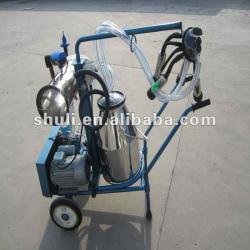 best quality Portable vacuum pump type milking machine//0086-15838061756