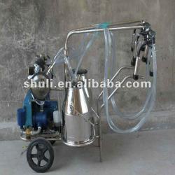 best quality Portable vacuum pump type milking machine//0086-15838061756