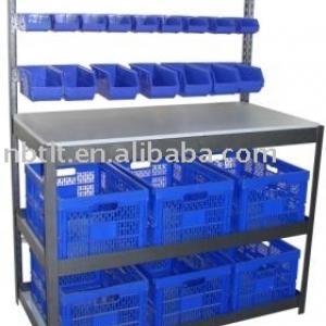 Bin Rack with Workbench